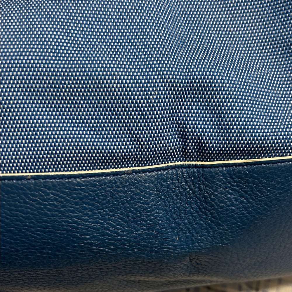 Coach Blue Denim purse with Carriage Design Coach Edie - Picture 7 of 13